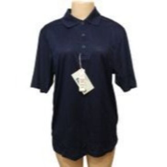 Extreme Performance Polo Medium Men Navy Blue  Solid 100% Polyester sku4 - Picture 1 of 6